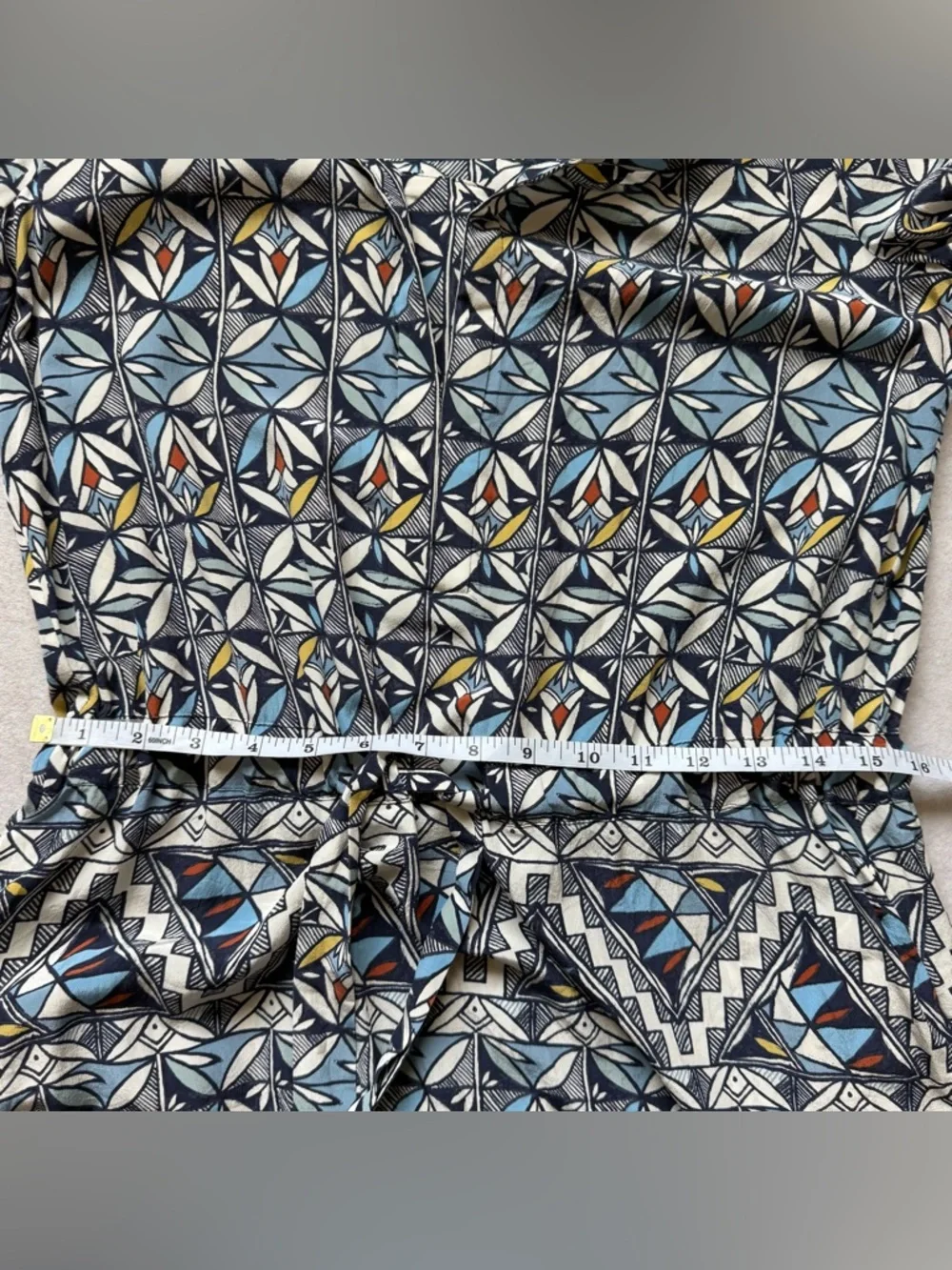 Tory Burch 100% Silk Tunic Dress Size 4 Flawed